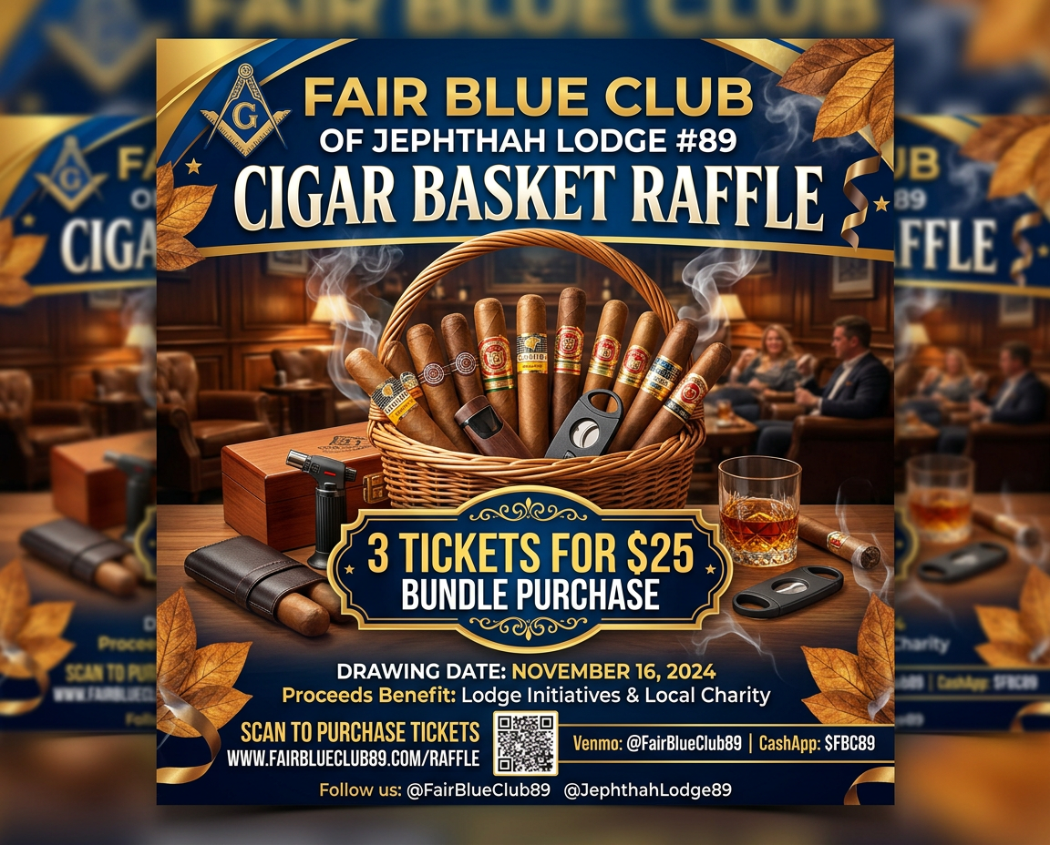 FAIR BLUE CLUB CIGAR BUNDLE RAFFLE TICKETS