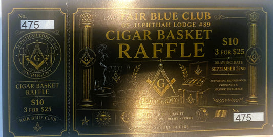 FAIR BLUE CLUB CIGAR BASKET TICKET